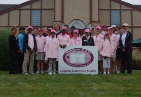 Female Business Professionals Encourage Girls Both On and Off The Course